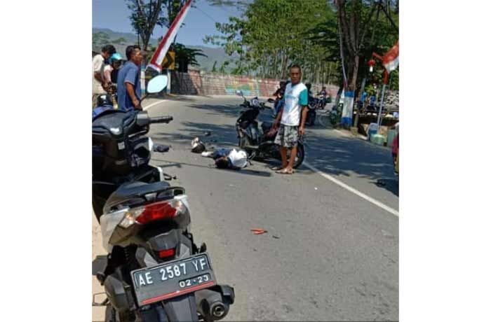 Dua Motor Adu Moncong di Jalan Pacitan-Ponorogo, Satu Pelajar SMP Tewas