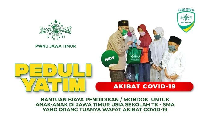 Sambut Muharram, NU Jatim Luncurkan Program Peduli Yatim Korban Covid-19