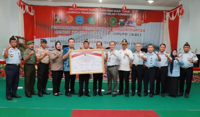 ​Lapas Surabaya Deklarasikan Pembangunan ZI Menuju WBK/WBBM