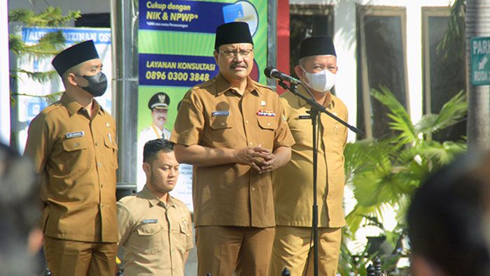 Begini Pesan Wali Kota Pasuruan saat Apel Bersama Kepala OPD dan Eselon 3