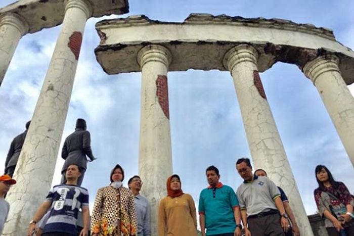 Wali Kota Risma Pantau Situs Sejarah Surabaya