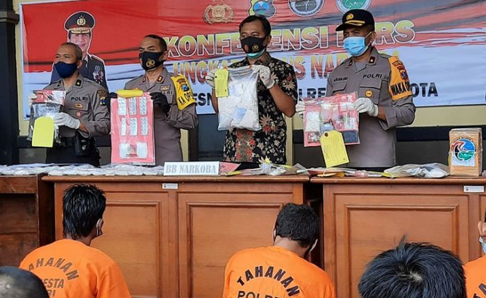 2 Bulan, Polres Kediri Kota Tangkap 23 Tersangka Narkoba