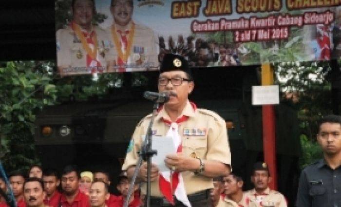 Ribuan Anggota Pramuka Sidoarjo Digembleng Bela NKRI