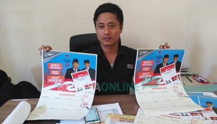 Bawaslu Temukan Belasan Kalender Paslon 02 Berlogo Pemkab Tuban