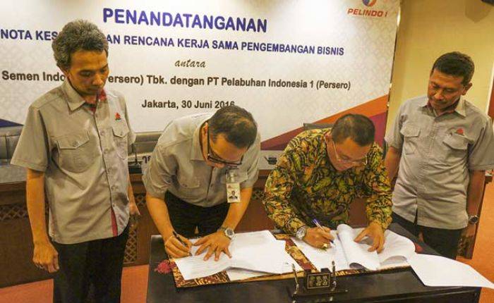 Semen Indonesia - Pelindo I Teken MoU Kerja Sama Pengembangan Bisnis