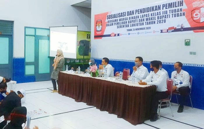 Minim Informasi Pilkada, Ratusan WBP Lapas Tuban Ikuti Sosialisasi KPU