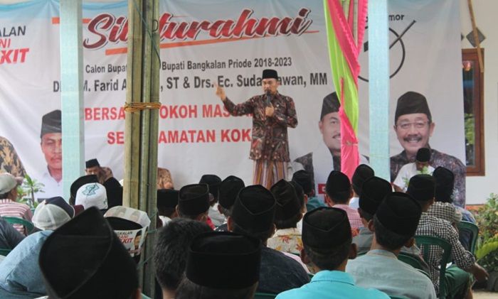 Kampanye di Kokop Bangkalan, Farid Janji Hapus Fee Proyek Kampanye di Kokop Bangkalan, Farid Janji Hapus Fee Proyek