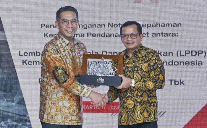 Teken MoU dengan LPDP, SIG Jalin Kerja Sama Pendanaan Riset Spare Part Pabrik