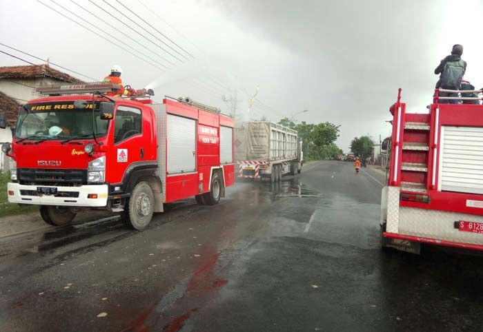 Truk Pengangkut Gas Asal Surabaya Alami Kebocoran di Tuban