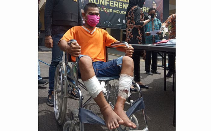 Melawan Saat Ditangkap, ​Pembunuh Tukang Pijat di Mlirip Mojokerto Ditembak Polisi
