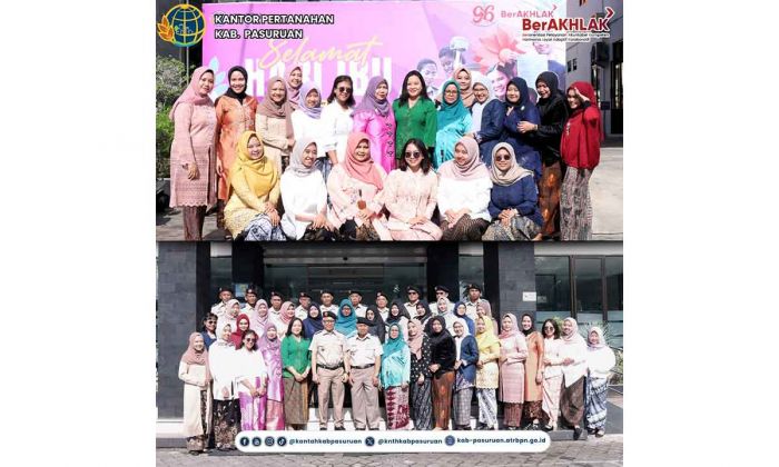 Peringati Hari Ibu ke-96, Jajaran Karyawati di Kantah Kabupaten Pasuruan Gunakan Kebaya Peringati Hari Ibu ke-96, Jajaran Karyawati di Kantah Kabupaten Pasuruan Gunakan Kebaya