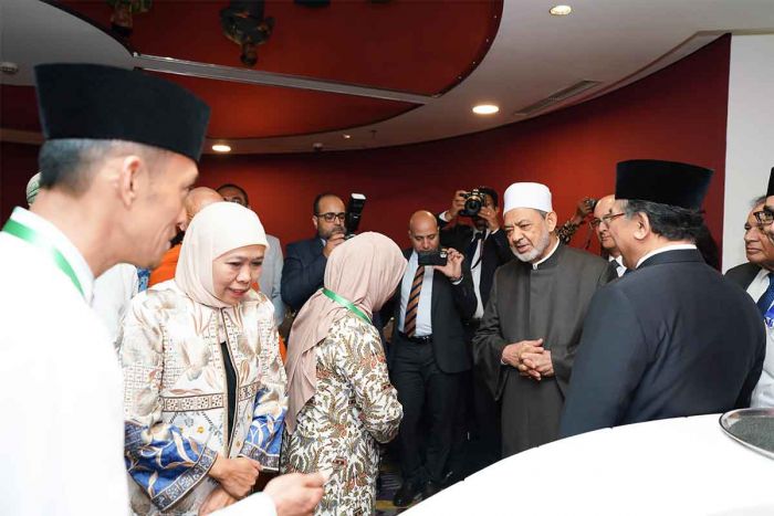 Khofifah Apresiasi Semangat Grand Syeikh Al Azhar Mesir