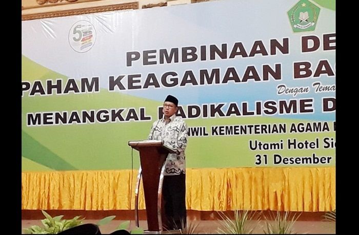 Menag Hadiri Pembinaan Deteksi Dini Paham Keagamaan bagi ASN Kanwil Kemenag Jatim