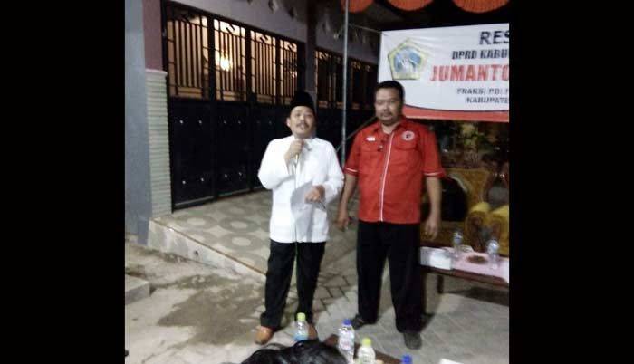 Reses, Jumanto Minta Masyarakat Beri Masukan Ranperda RPJMD