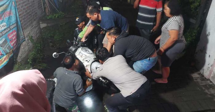 Polsek Gedangan Amankan Motor di Parit