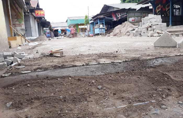Pavingisasi Pasar Baru Pandaan Bermasalah, PPKom Minta Rekanan Lakukan Perbaikan