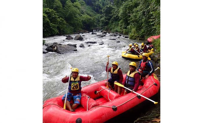 Kenalkan Destinasi Sport Tourism, Disbudparprov Jatim Gelar Wisata Rafting