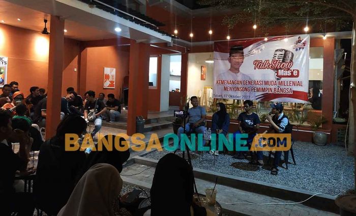 Gelar Talk Show, Relawan di Tuban Dukung Gibran Pimpin Indonesia Gelar Talk Show, Relawan di Tuban Dukung Gibran Pimpin Indonesia