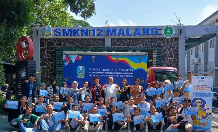 Puluhan Siswa SMK Ikuti Pelatihan Kompetensi Vokasi di SMKN 12 Malang