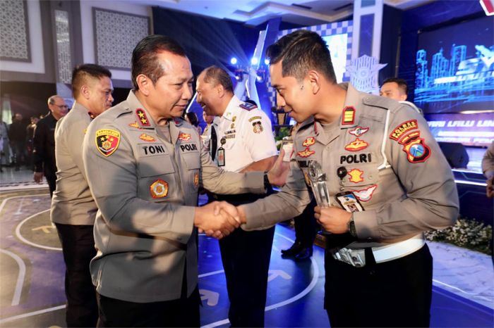 HUT Lalu Lintas Bhayangkara ke-68, Satlantas Polres Pasuruan Raih Juara III Bidang Olah TKP