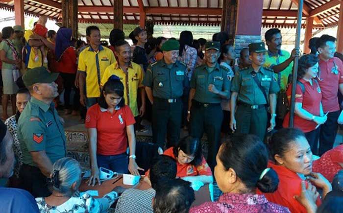 Bintaldam V/Brawijaya Gelar Bakti Sosial di Sumbermanjing, Malang