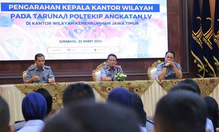 Lengkapi Bahan Penelitian, 44 Taruna Poltekip Turun Lapangan di UPT Pemasyarakatan Jatim Lengkapi Bahan Penelitian, 44 Taruna Poltekip Turun Lapangan di UPT Pemasyarakatan Jatim
