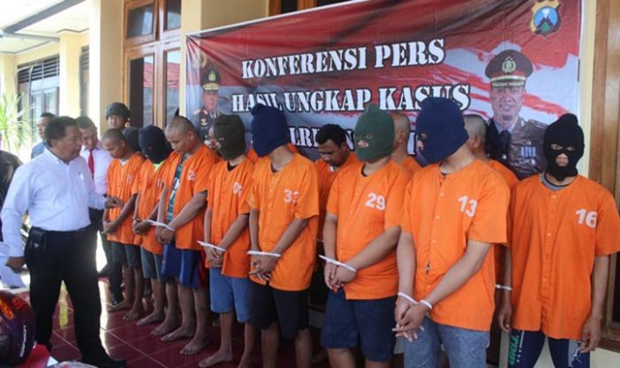Awal Tahun, Polres Ngawi Berhasil Amankan 16 Tersangka 