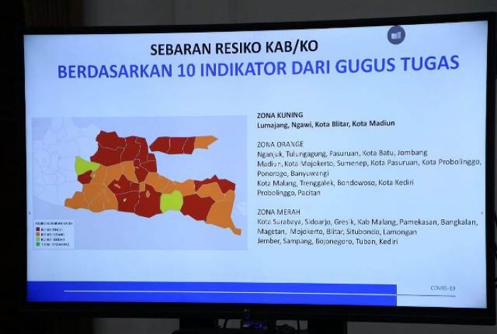 Kabar Indah dari Jatim, Khofifah: Empat Wilayah Berstatus Zona Kuning Kabar Indah dari Jatim, Khofifah: Empat Wilayah Berstatus Zona Kuning