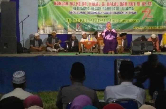 Warga Senori Rayakan Harlah NU Ke-4 dengan Pengajian