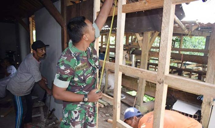 Satgas TMMD Masuki Tahap Pemasangan Dinding, Jemiran Tampak Bahagia Satgas TMMD Masuki Tahap Pemasangan Dinding, Jemiran Tampak Bahagia