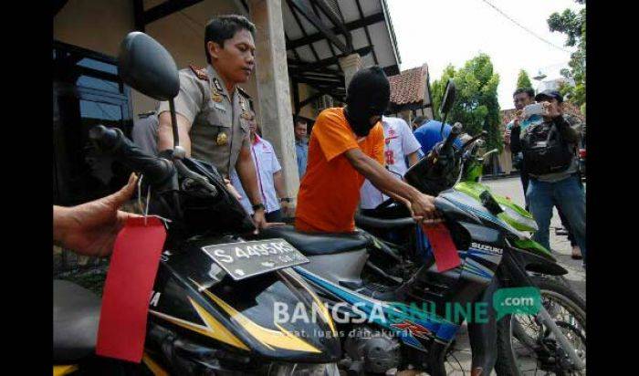 ​Spesialis Curanmor Kota Mojokerto, Dibekuk di Apartemen Mewah