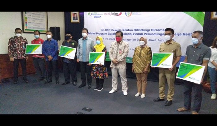 Melalui GN Lingkaran, Bank Jatim Tanggung Iuran Perlindungan Pekerja Rentan Selama 3 Bulan