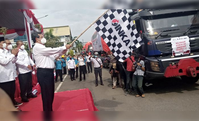 PT INKA Berangkatkan Trainset ke-31 untuk LRT Jabodebek