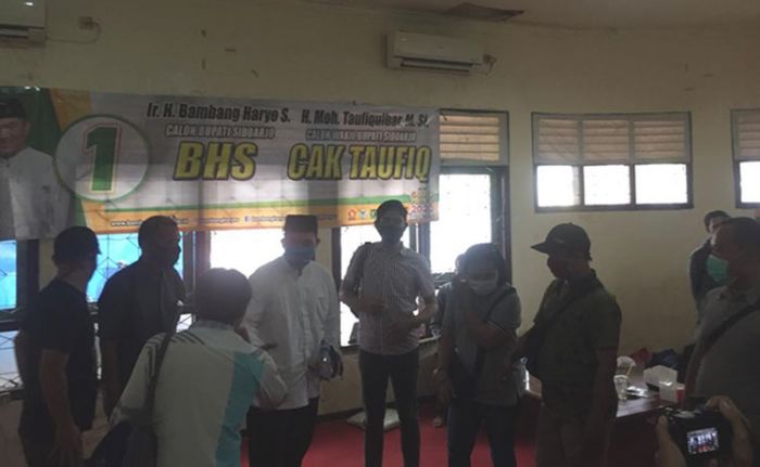 Jelang Pemungutan Suara Pilkada Sidoarjo 2020, Cabup BHS Kunjungi Balai Wartawan