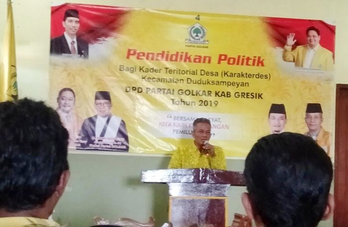 Jelang Pemilu 2019, Golkar Gresik Berikan Pendidikan Politik untuk Karakterdes