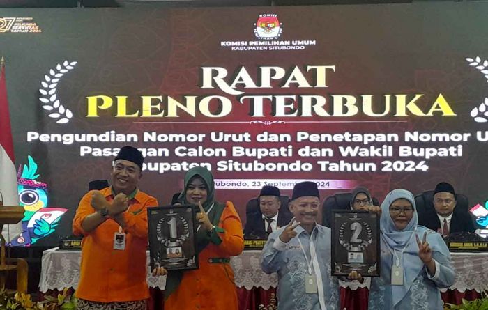 KPU Situbondo Undi Nomor Urut: Rio Nomor 1, Karna Nomor 2 KPU Situbondo Undi Nomor Urut: Rio Nomor 1, Karna Nomor 2