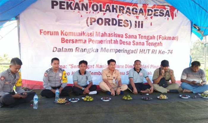 Peringati HUT ke-74 Kemerdekaan RI, Desa Sana Tengah Gelar Pekan Olahraga Desa (Pordes) 3