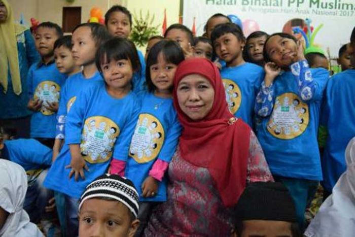 Hari Anak Nasional, Khofifah: Anak Indonesia Harus Bahagia dan Terlindungi