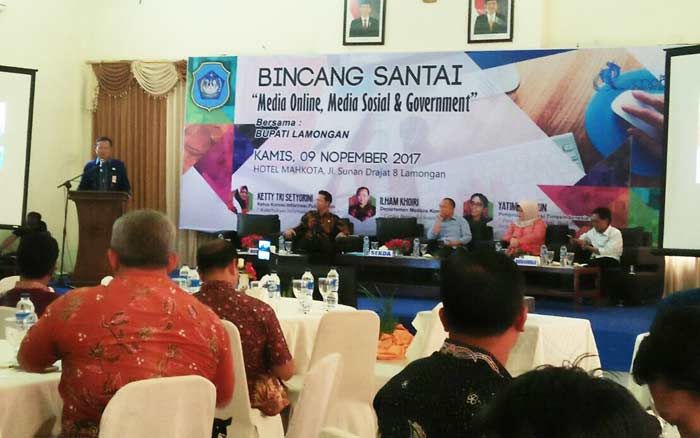 Bangun Ketahanan Informasi, Diskominfo Lamongan Gelar Bincang Santai