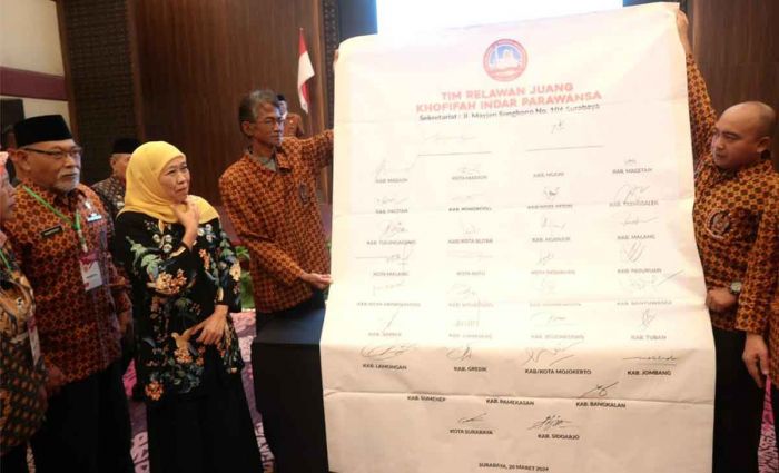 DHD 45 Deklarasi Dukungan ke Khofifah Maju di Pilgub Jatim 2024