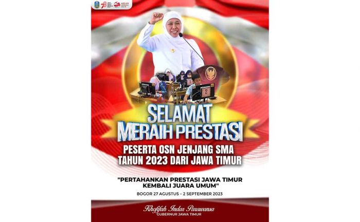 Gubernur Khofifah Optimis Jawa Timur Pertahankan Juara Umum di OSN 2023 Gubernur Khofifah Optimis Jawa Timur Pertahankan Juara Umum di OSN 2023