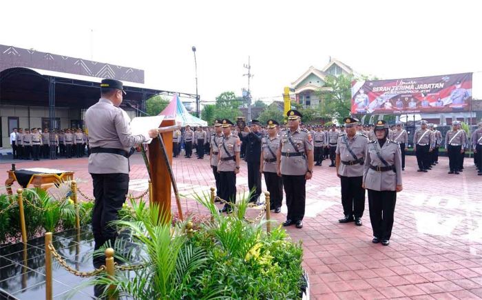 Awal 2024, 3 PJU Polres Ngawi Jalani Sertijab Awal 2024, 3 PJU Polres Ngawi Jalani Sertijab