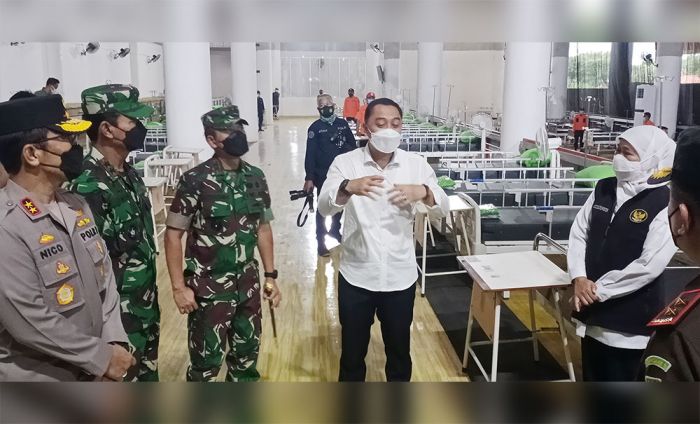 Pastikan Isoter di Surabaya Siap Digunakan, Forkopimda Jatim Tinjau HAH dan RSLT Pastikan Isoter di Surabaya Siap Digunakan, Forkopimda Jatim Tinjau HAH dan RSLT