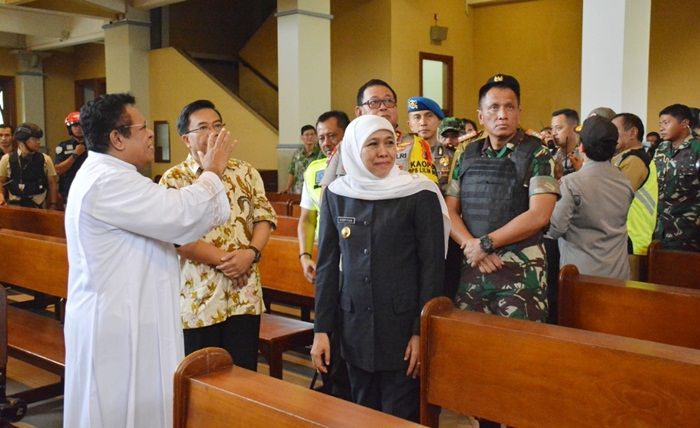 Sambangi Gereja, Tiga Pilar Jawa Timur Pastikan Harmonious Partnership Terbangun