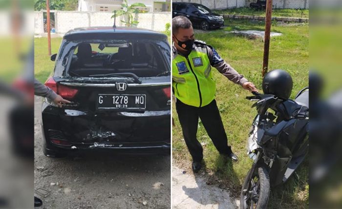 Kurang Konsentrasi, Pengendara Motor di Tuban Seruduk Mobil di Depannya Kurang Konsentrasi, Pengendara Motor di Tuban Seruduk Mobil di Depannya