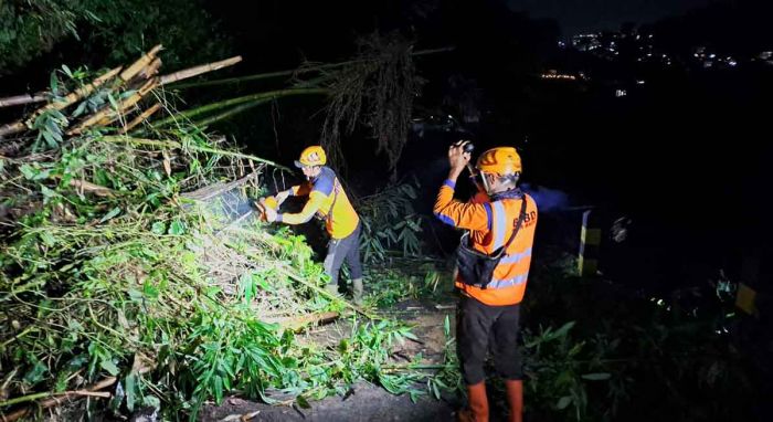 Dua Titik Longsor di Bumiaji, BPBD Kota Batu Imbau Warga Waspada Cuaca Ekstrem