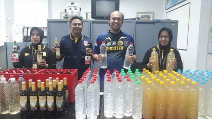 Gelar Patroli Gakda Jelang Ramadhan, Satpol PP Kabupaten Madiun Sita 174 Botol Miras