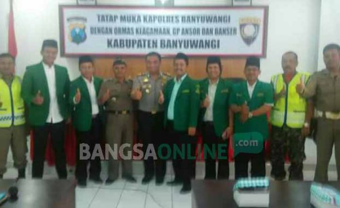 Perangi Pungli dan Kejahatan, Polres Banyuwangi Gandeng Banser