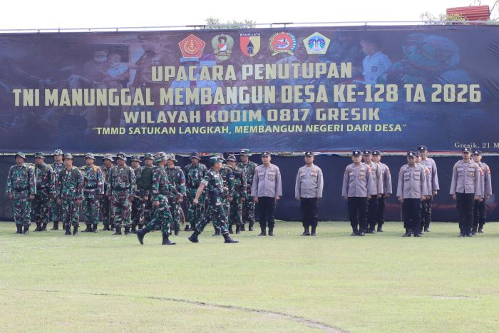 TMMD ke-128 Gresik Ditutup, Jalan hingga RTLH di Desa Slempit Rampung Dibangun