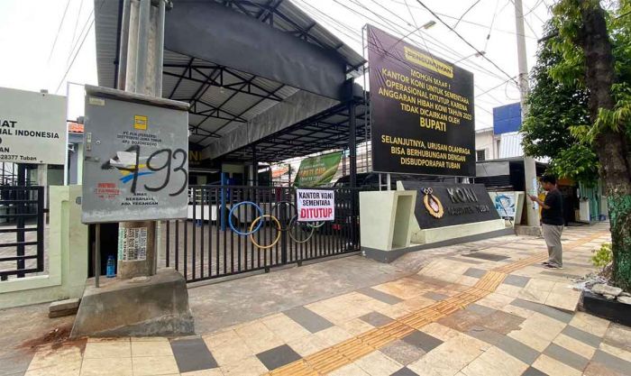 Dana Hibah 2023 Tak Dicairkan Bupati, Kantor KONI Tuban Tutup Dana Hibah 2023 Tak Dicairkan Bupati, Kantor KONI Tuban Tutup